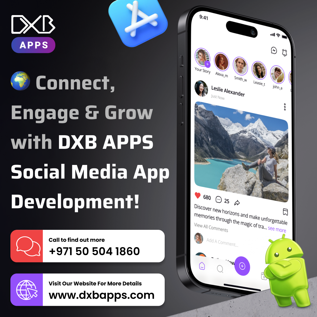 Avail top Mobile App Development Dubai solutions by DXB APPS