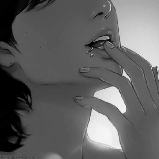 I took a deep breath, trying to cool myself until I found him hooking his fingers into the waistband of his boxers and pushing them down, freeing his huge, fat, pierced cock