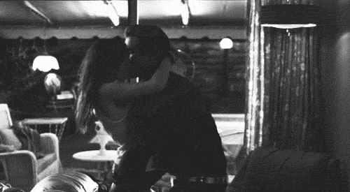 He suddenly lifted me to a nearby empty counter,his hands reached to the waistband of my trousers making me gasp,"Someone will come in-"
