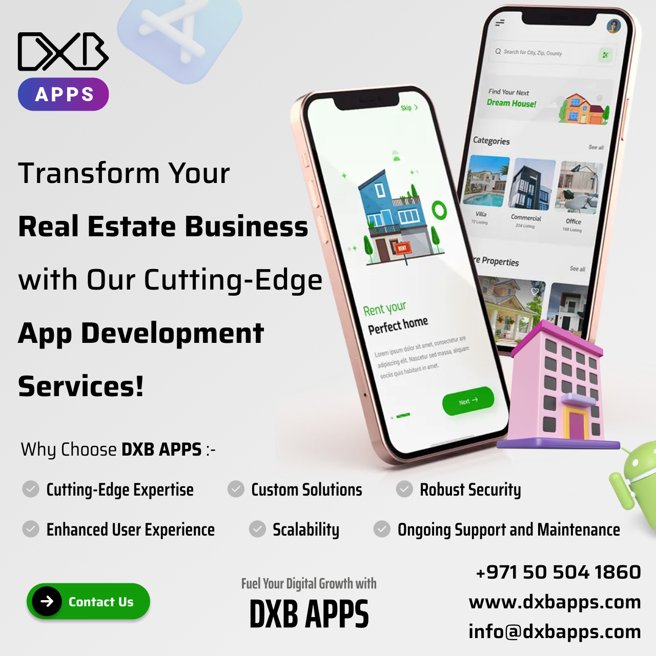 Achieve business via mobile application development Abu Dhabi services by DXB APPS