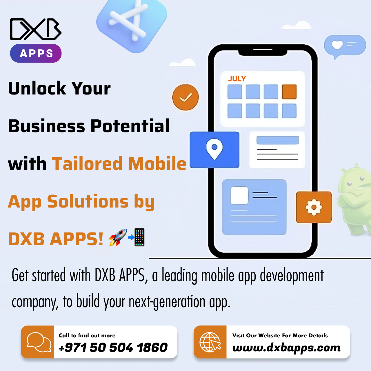 DXB APPS – Trustworthy mobile app developers for Customized Mobile Solutions