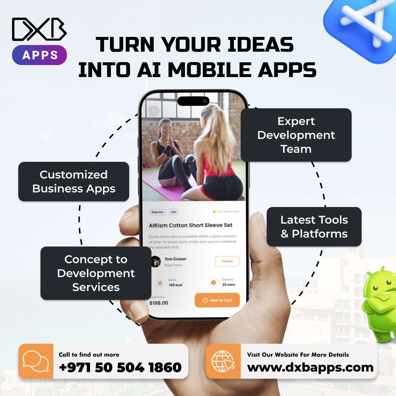 Trust the app development Dubai solutions by team at DXB APPS