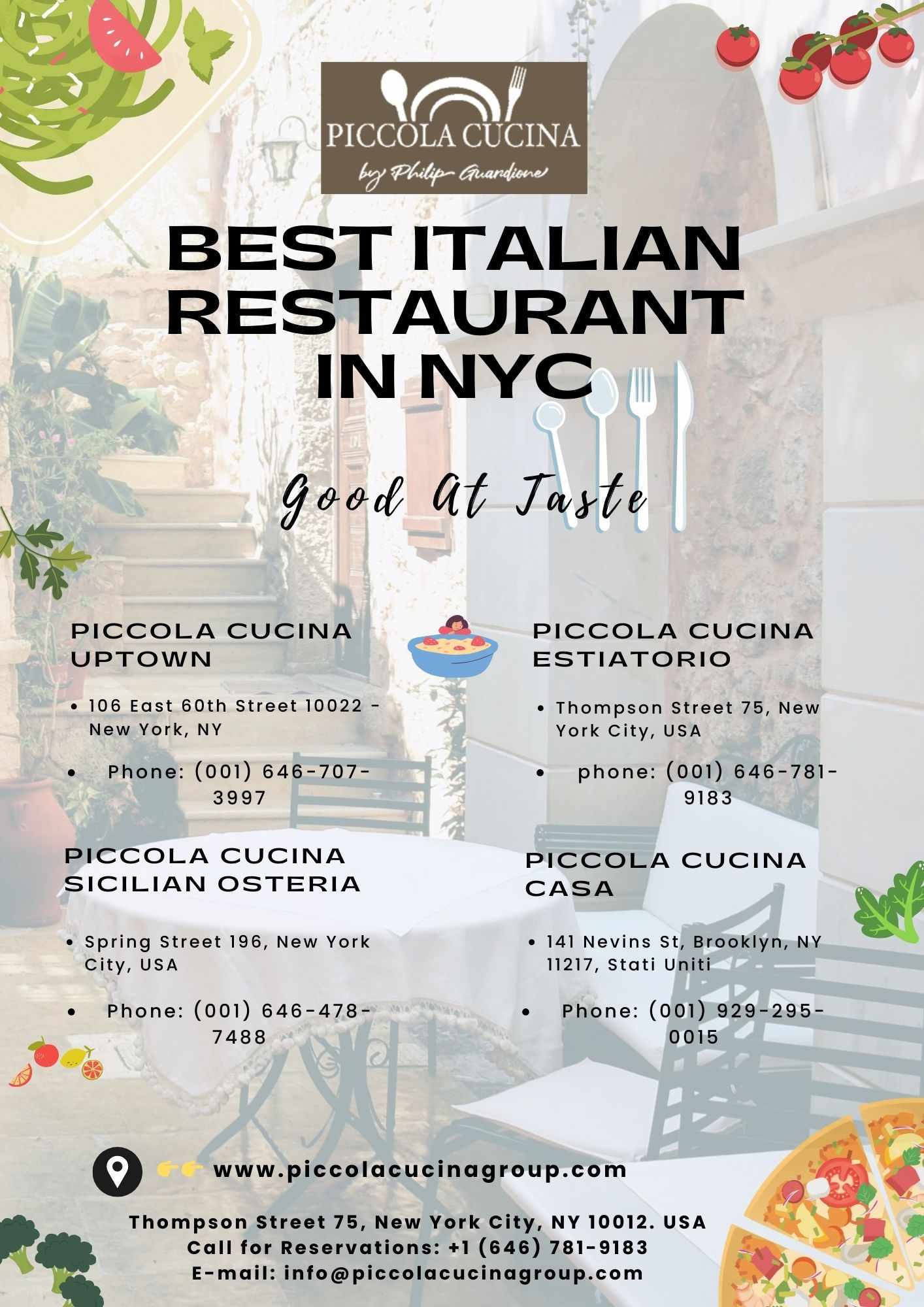 Why should you sit with your friends at the best Italian restaurants in