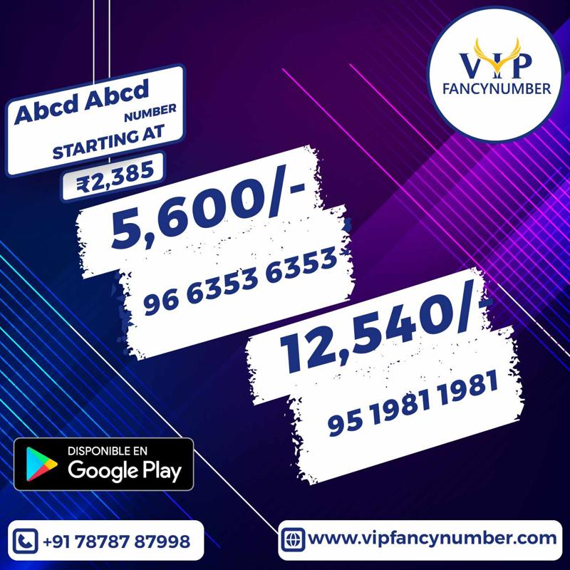 Abcd Abcd β Buy VIP Fancy Mobile Numbers in India