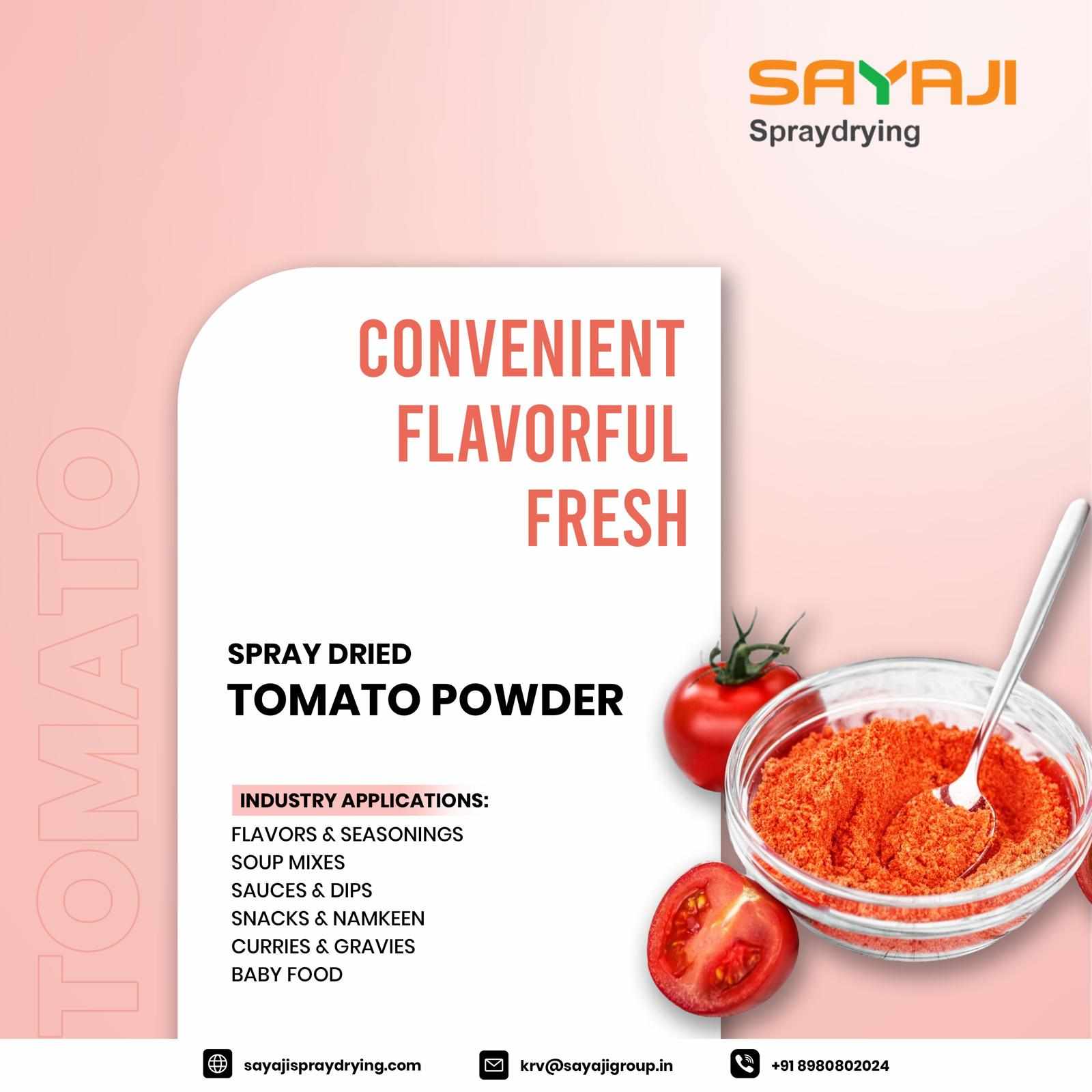 Dehydrated And Spray Dried Tomato Powder Manufacturer, Supplier from India