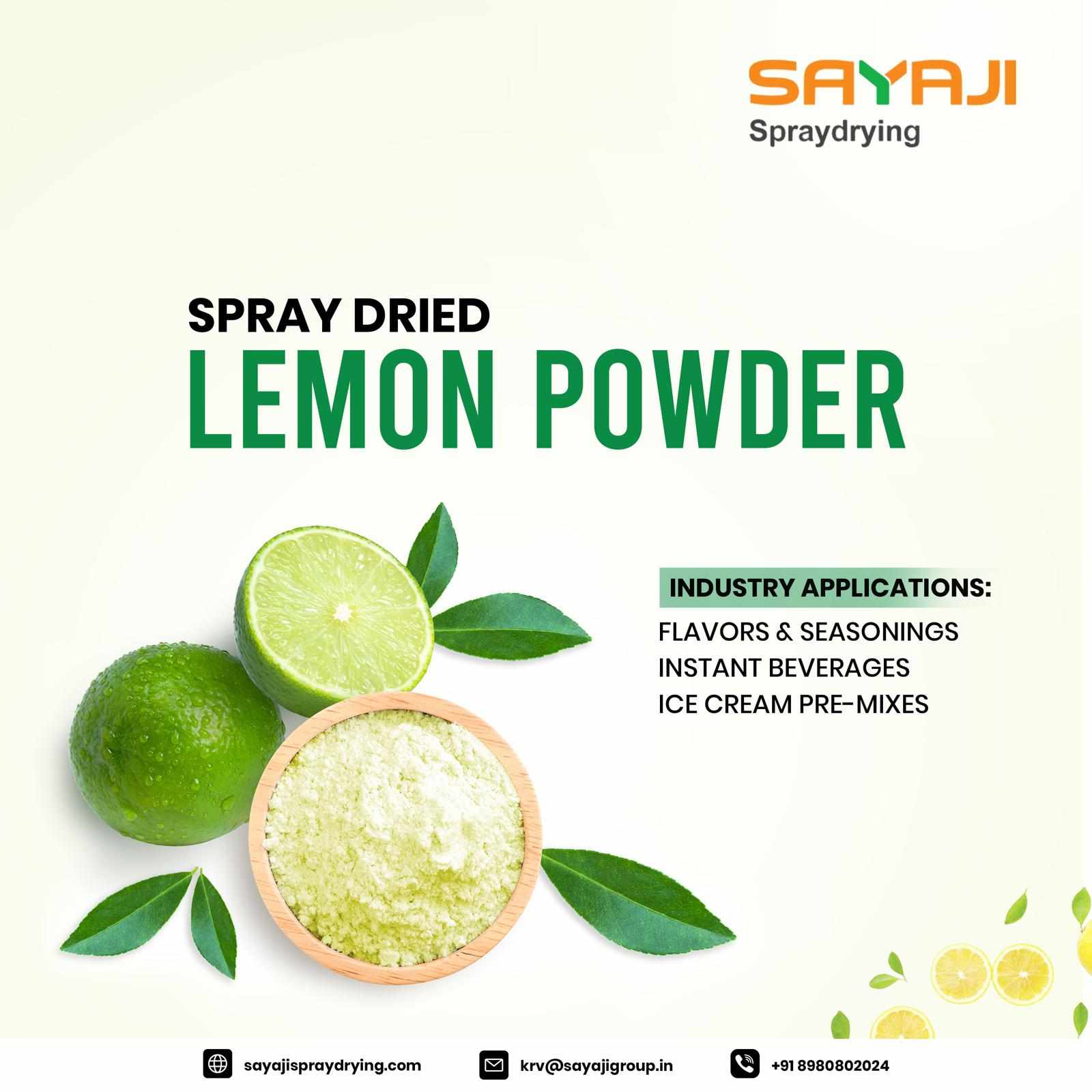 Spray Dried Powders — Dehydrated Lime Powder Manufacturer in Indi