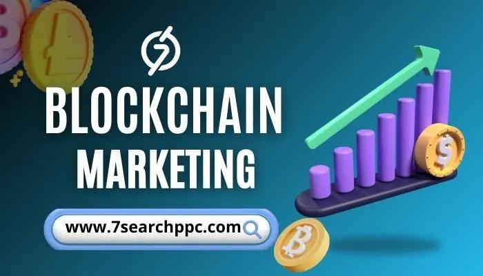 Blockchain marketing platforms illustration