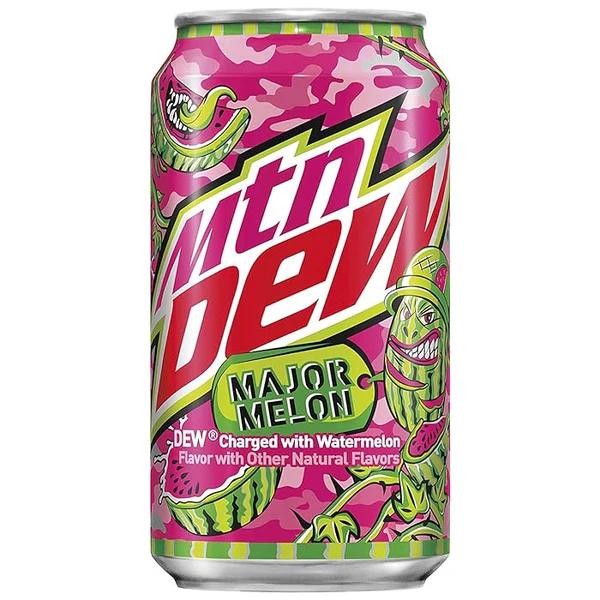 Mountain Dew Major Melon: A Burst of Watermelon Flavor