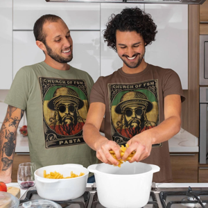 Express Your Beliefs with the Unique Flying Spaghetti Monster T-Shirt