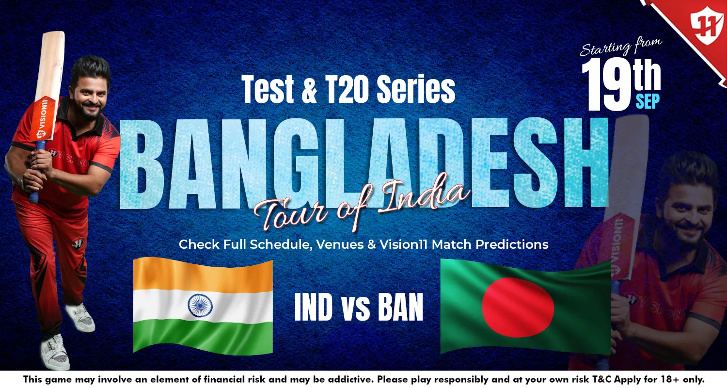 Bangladesh Tour of India 2024 : IND vs BAN Test and T20I Series Full Schedule and Match Predictions