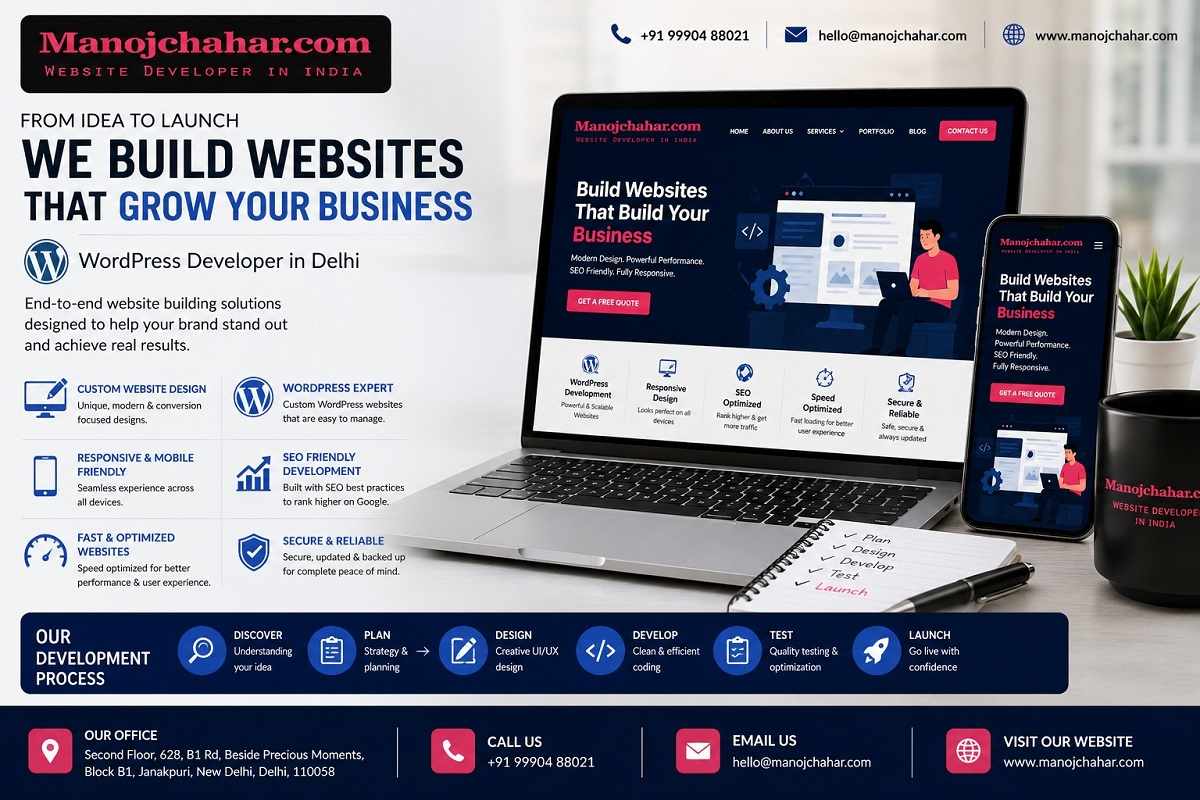 From Idea to Launch: Website Building Solutions by Manoj Chahar