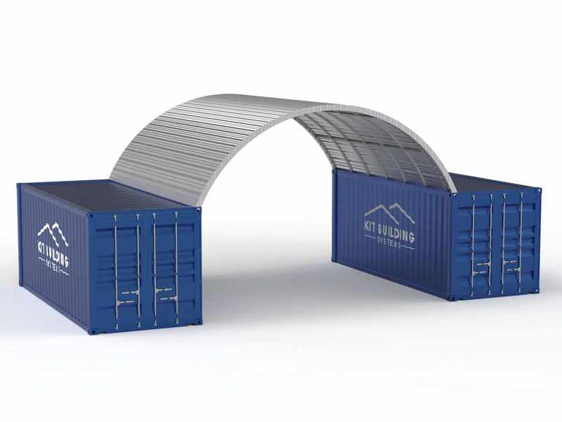 Steel Container Canopy – 20ft x 20ft x 6.5ft