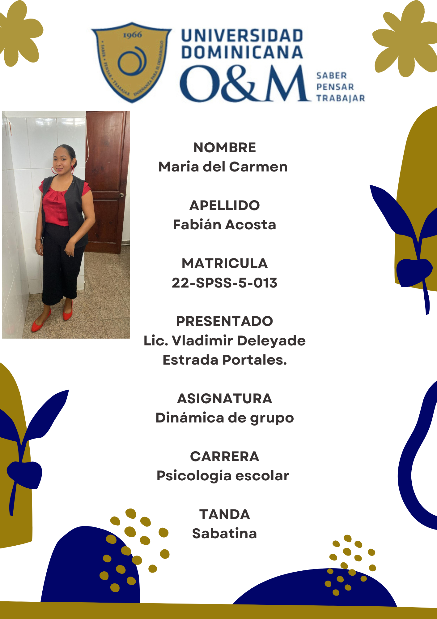 Fundamento teórico en el desempeño profesional en la psicología escolar(Liderazgo, Marca Personal, Dimensión Ética, Dimensión Social y Presencia Digital Estratégica).