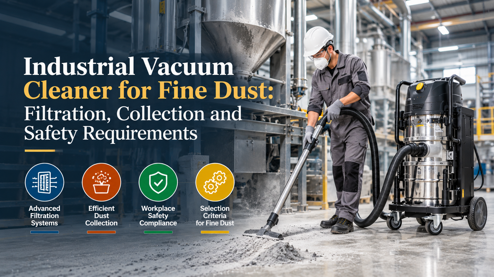 Industrial Vacuum Cleaner for Fine Dust: Filtration, Collection and Safety Requirements