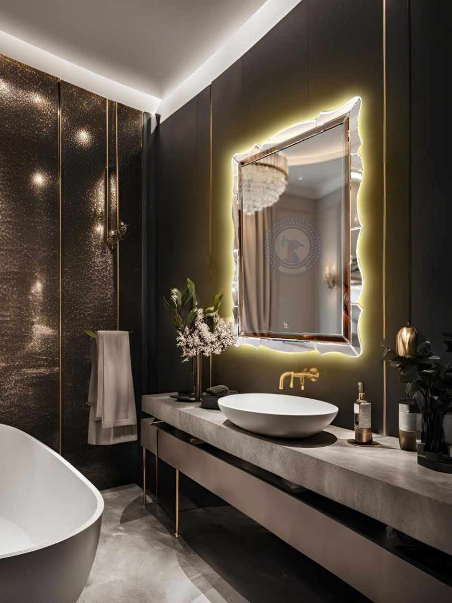 Gương phòng tắm LED hình chữ nhật Anna NAV 6002A