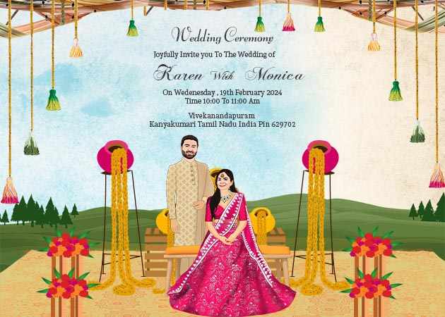 Create Indian Wedding Invitation Card Online Free