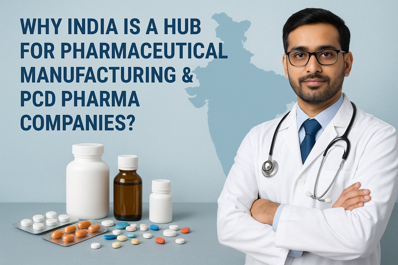 Why India Is a Hub for Pharmaceutical Manufacturing & PCD Pharma Companies?