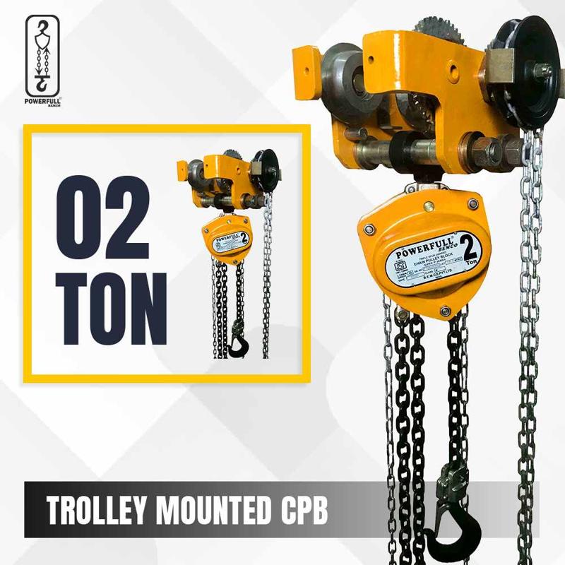 Trolley Mounted Chain Pulley Block manufacturers in India!