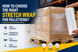 How to choose the right stretch wrap for palletizing?