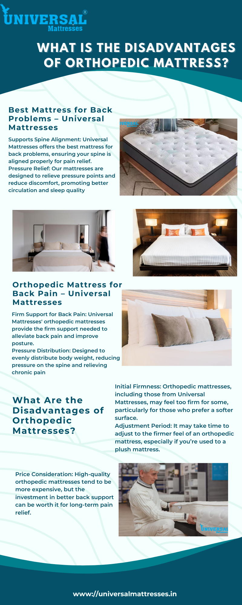 What is the disadvantages of orthopedic mattress?