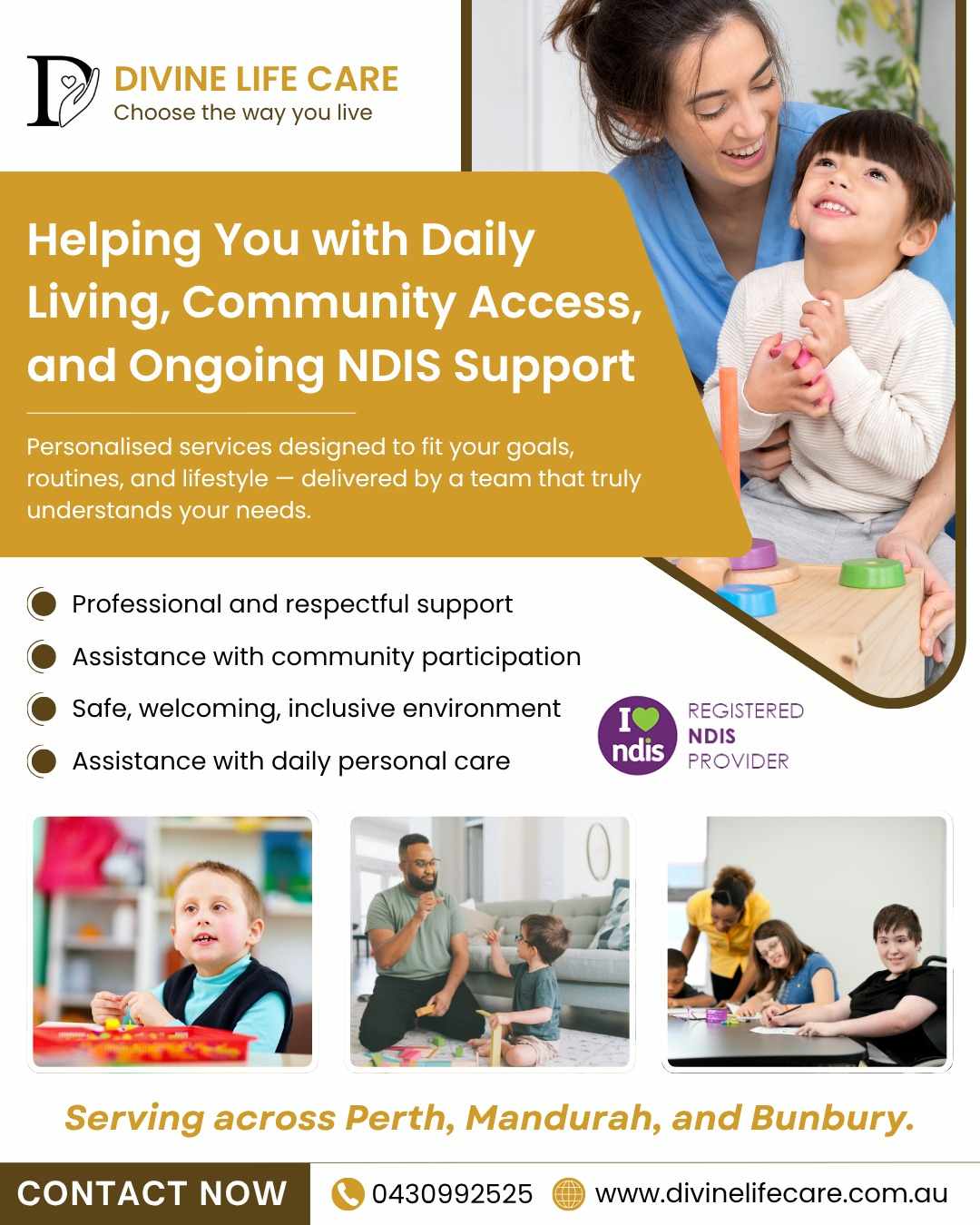 Compassionate Disability Support Services by Divine Life Care in Perth