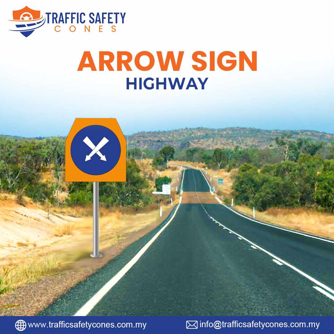 Clear Guidance With Highway Arrow Sign