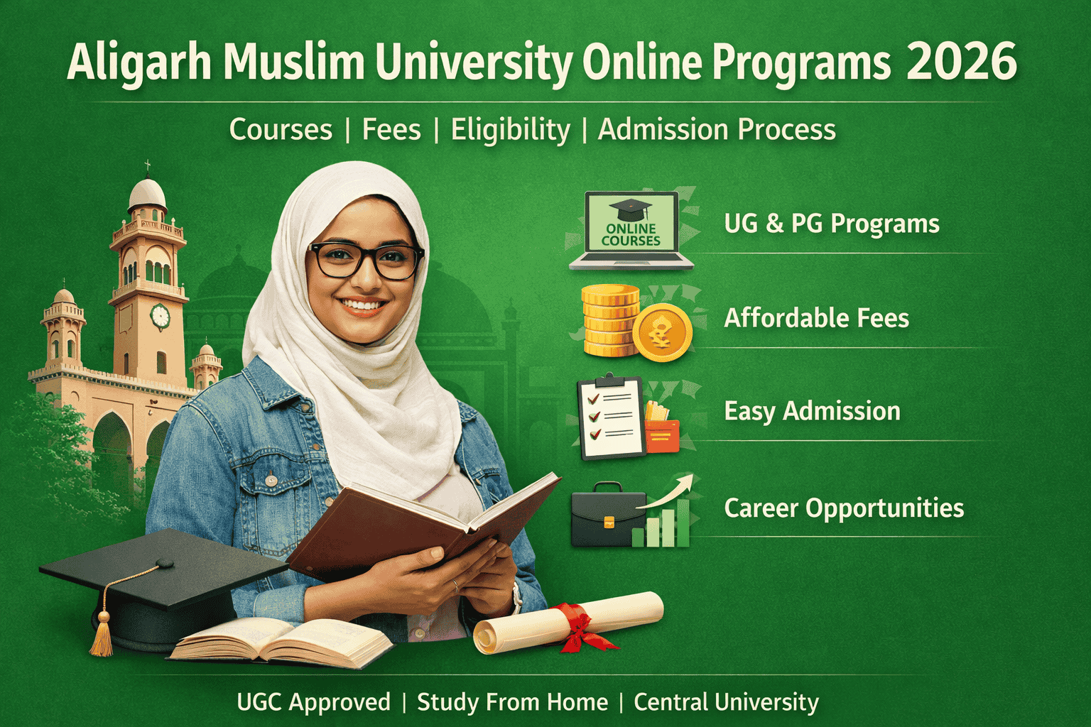 Aligarh Muslim University Online Programs 2026: Courses, Fees, Eligibility & Admission Process