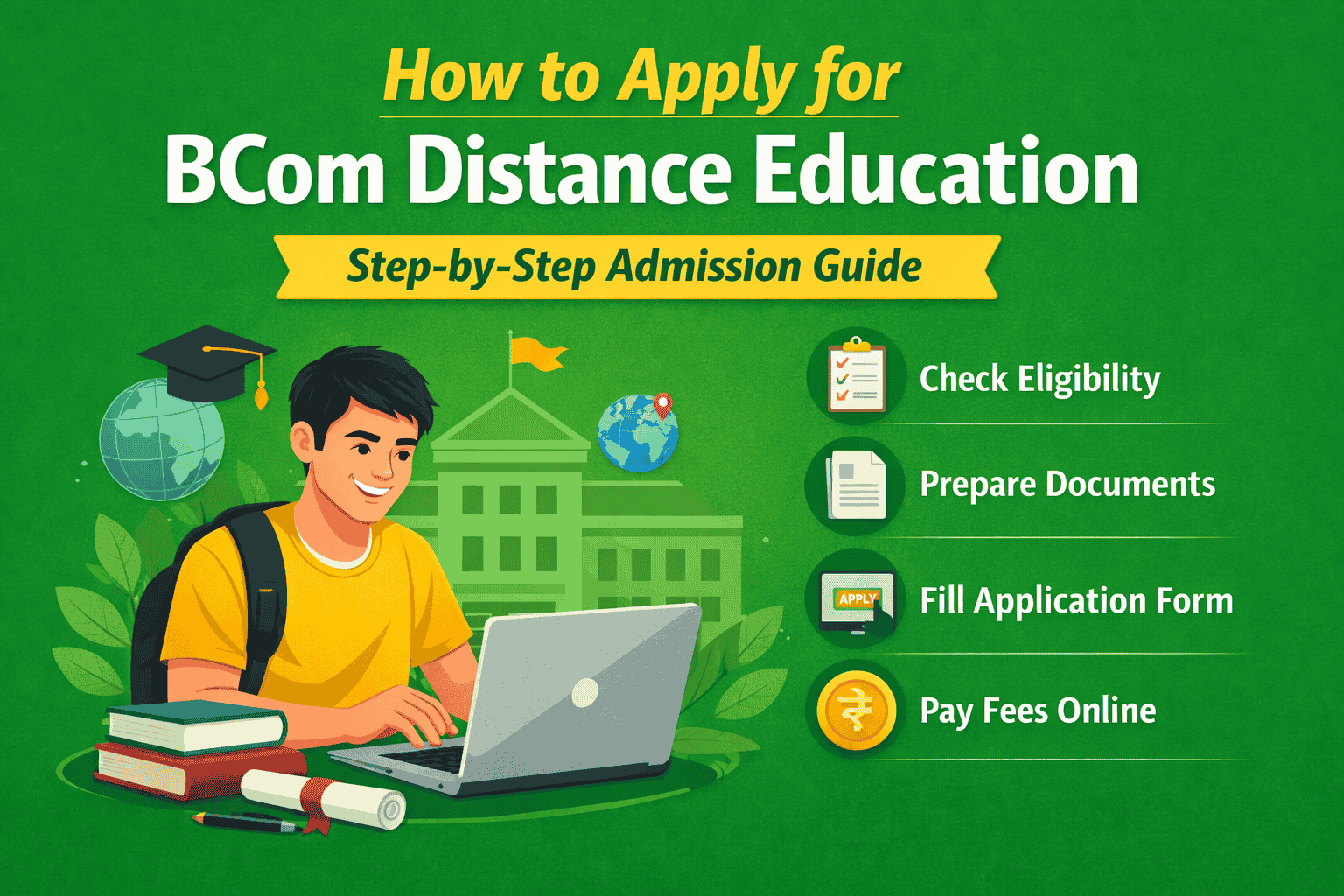 How to Apply for BCom Distance Education in 2026 | Admission Guid