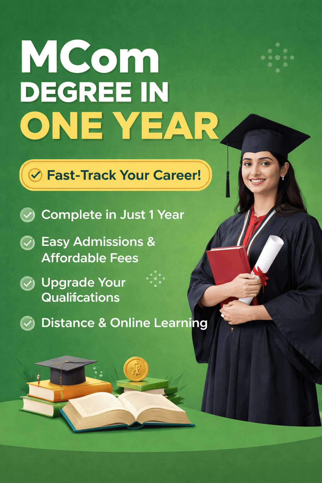 MCom Degree in One Year – Fast-Track Your Career in 2026