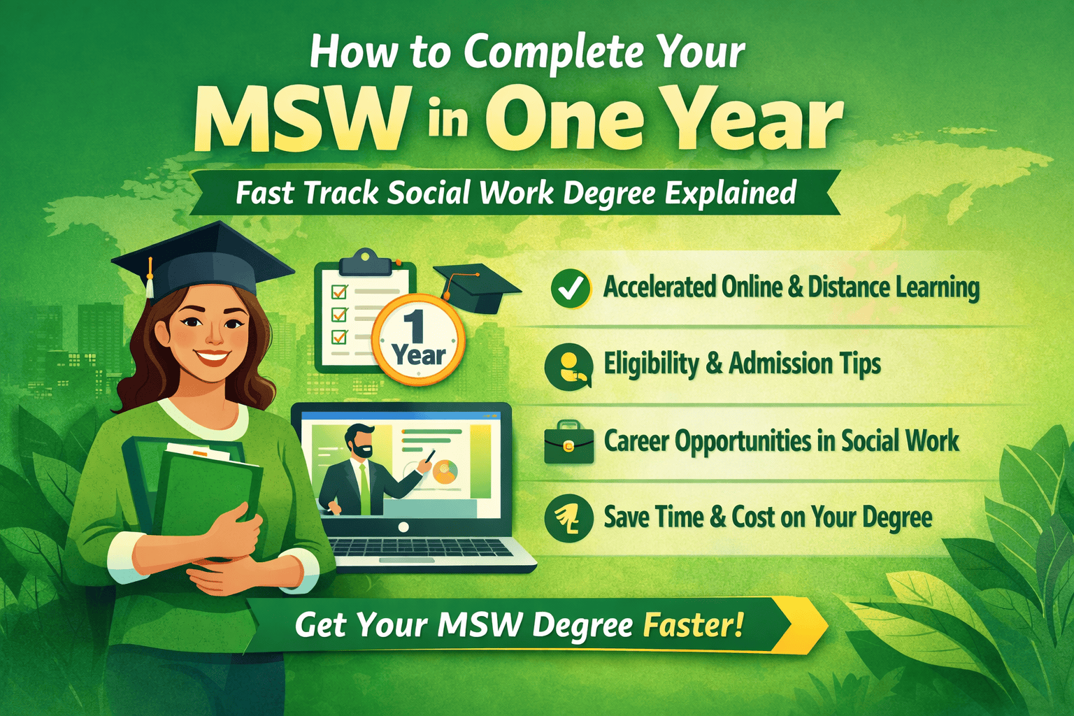 MSW in One Year – Fast Track Social Work Degree Explained 2026