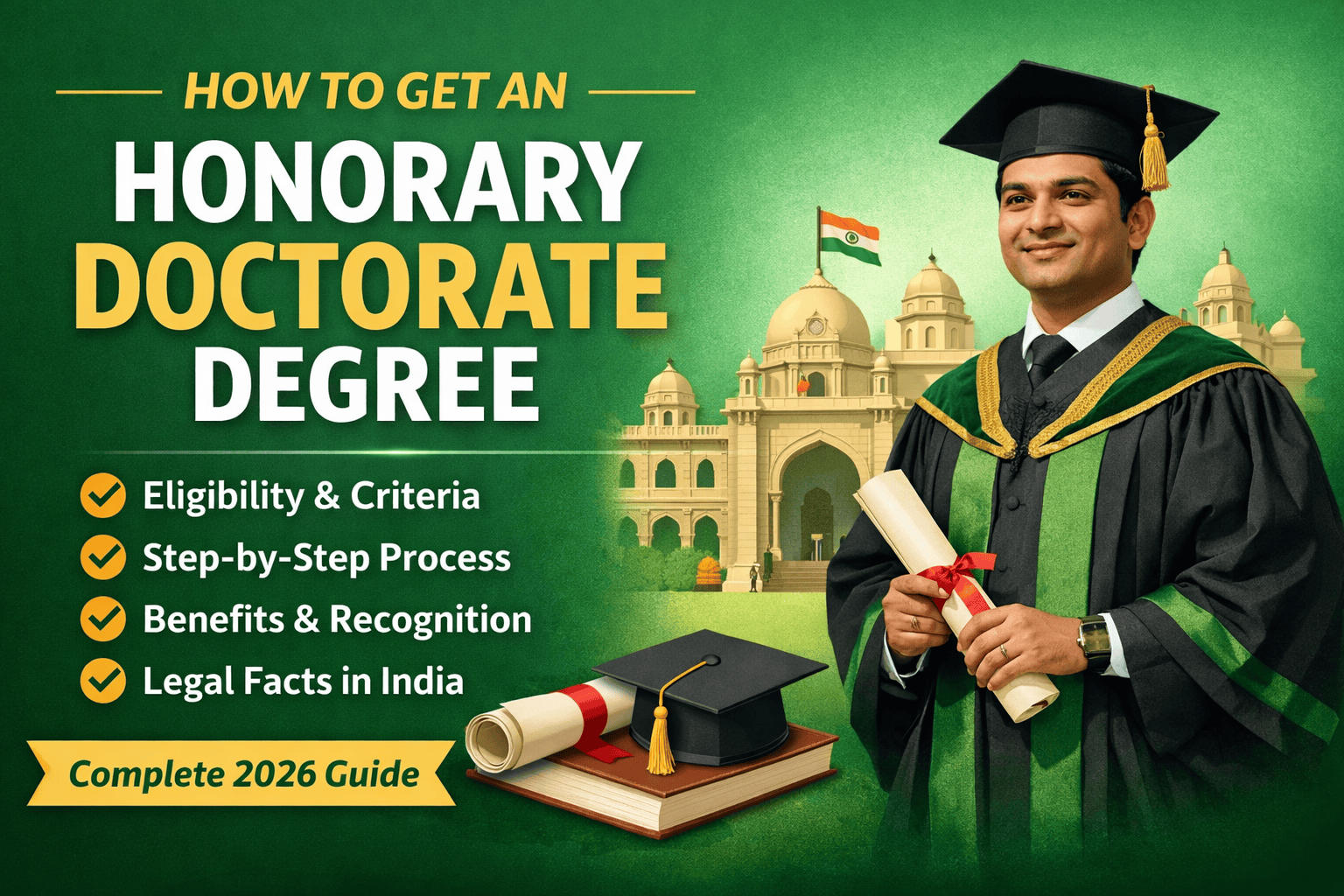 How to Get an Honorary Doctorate Degree in India (2026 Guide)