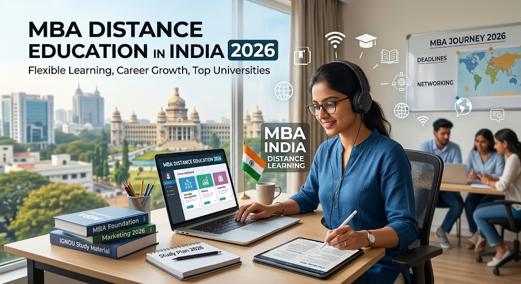 MBA Distance Education in India 2026: Eligibility, Fees & Career Scope