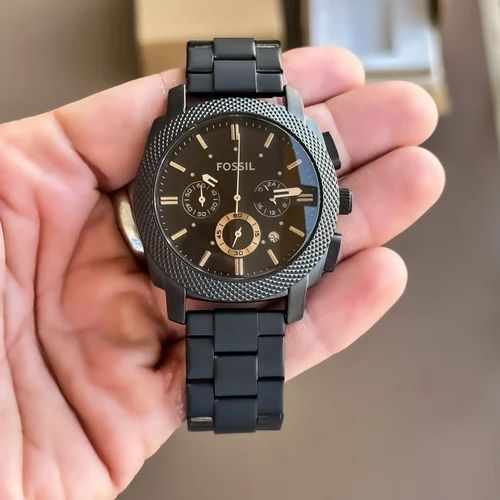 Black Fossil Watch For Men at ₹ 1000/box in Surat | ID: 2851782229733