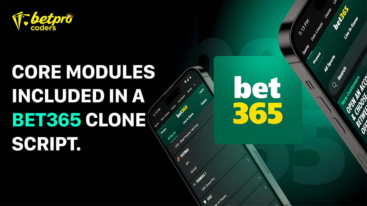 Core Modules Included in a Bet365 Clone Script
