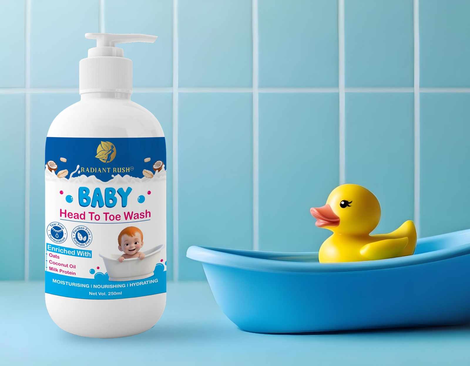 Discover Premium Face Wash and Baby Shower Supplies in India with Radiant Rush Beauty