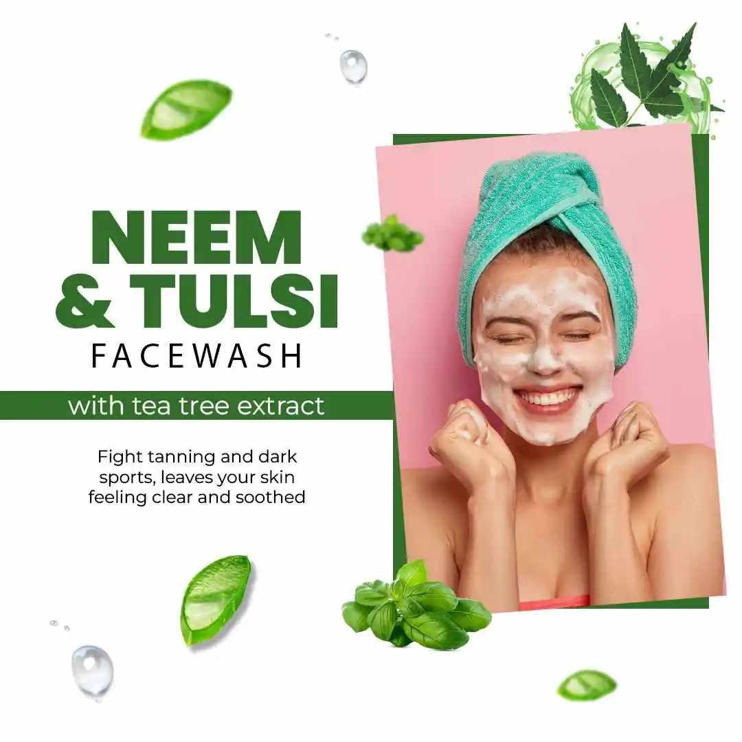 Achieve Radiant Skin with Radiant Rush Beauty's Neem and Tulsi Face Wash for Oily Skin