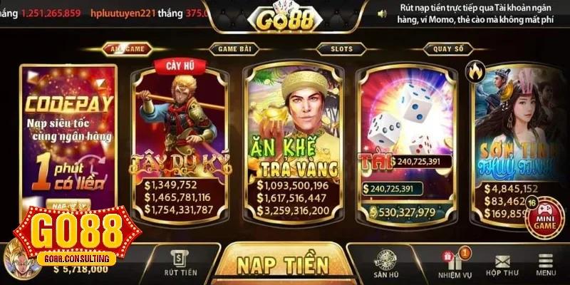"Khám Phá Các Sản Phẩm Game Hấp Dẫn Của Go88 Tại Thiên Đường Giải Trí Online
