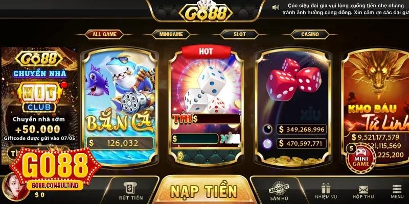 Khám Phá Kho Game Go88: Thế Giới Game Bài Đổi Thưởng Hấp Dẫn