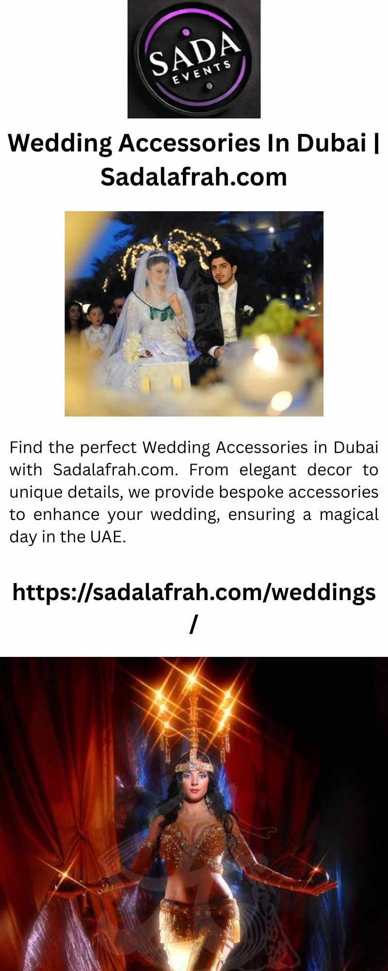 Wedding Accessories In Dubai | Sadalafrah.com