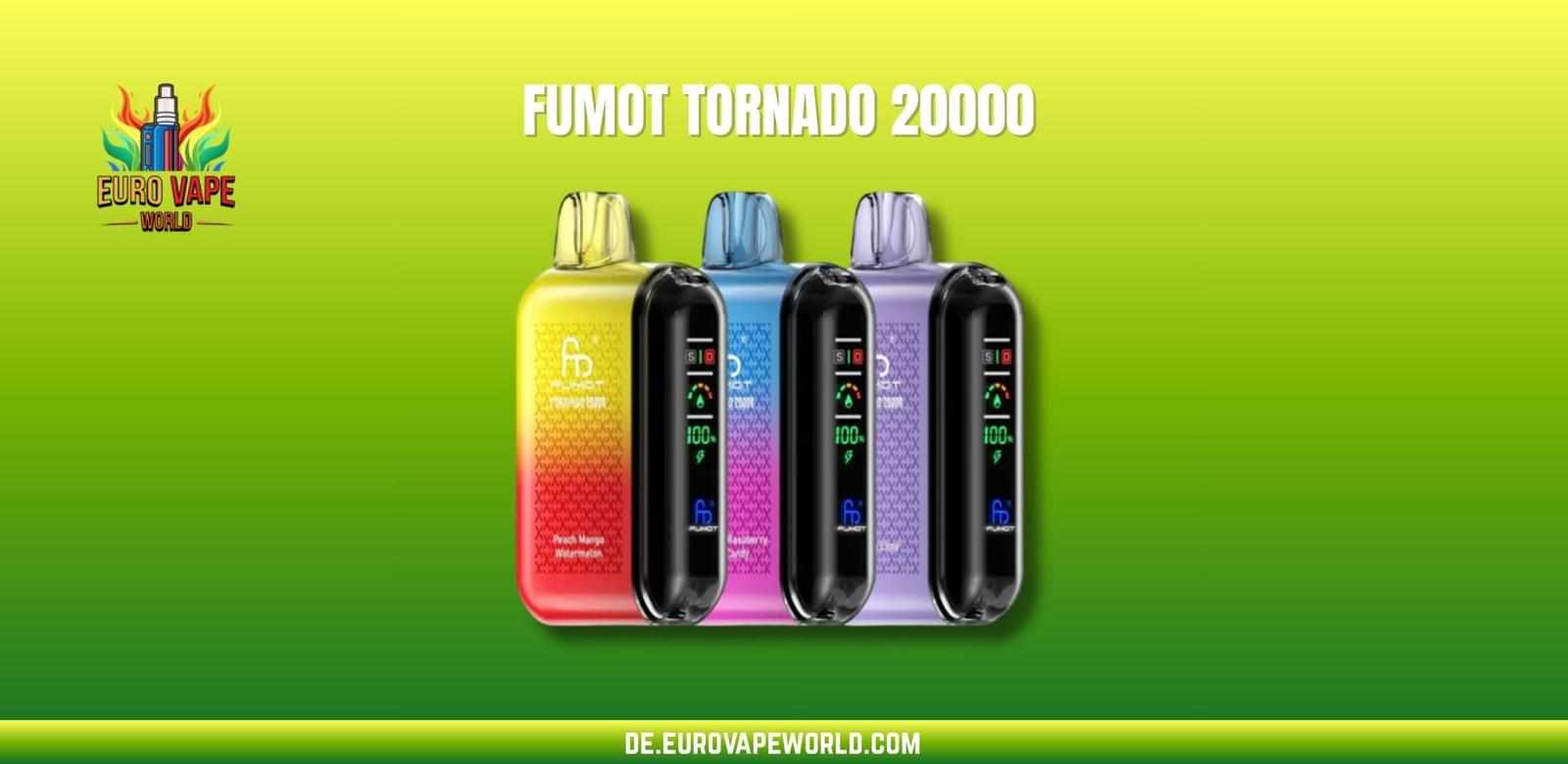 Fumot Tornado 20000 – Die Zukunft des Vaping mit einer einzigen Einweg-E-Zigarette
