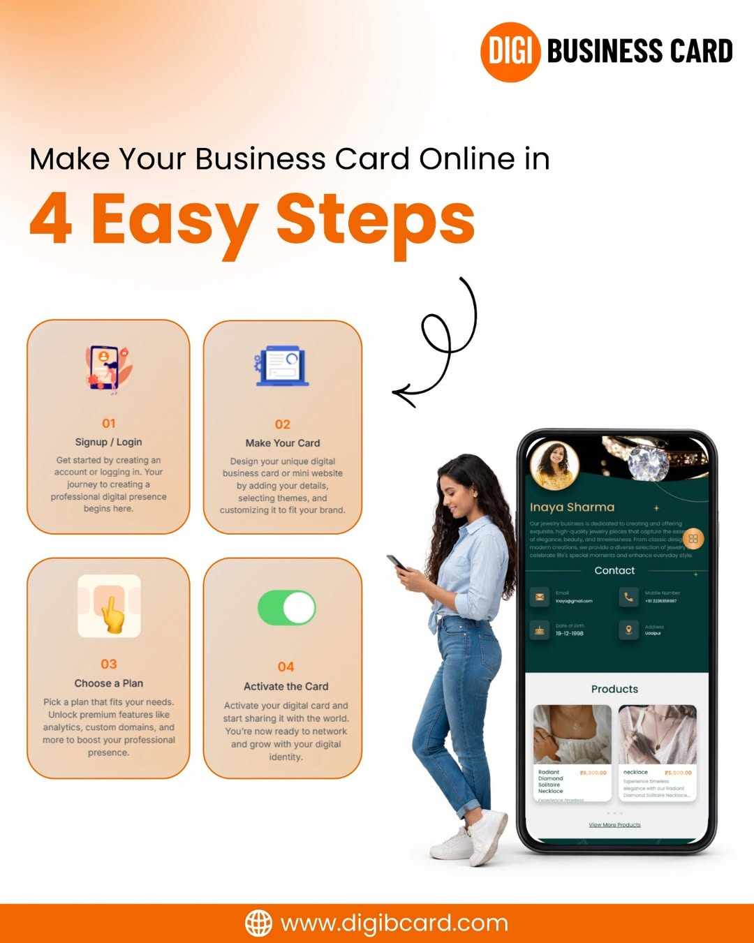 Make Your Business Card Online in 4 Easy Steps