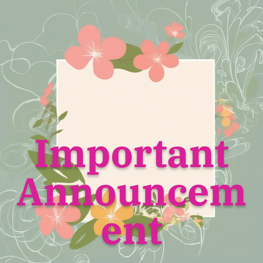 Important announcement -