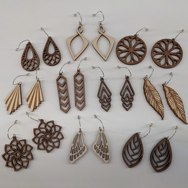 How To Make Laser-Cut Wood Earrings For Beginners