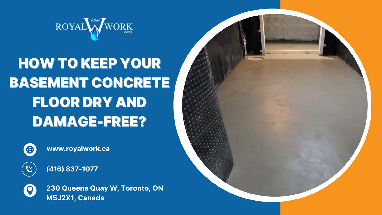 How to Keep Your Basement Concrete Floor Dry and Damage-Free?