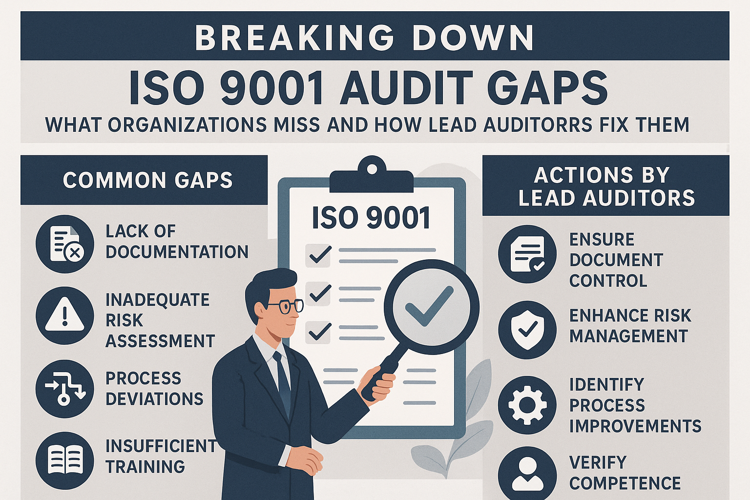 Breaking Down ISO 9001 Audit Gaps: What Organizations Miss and How Lead Auditors Fix Them