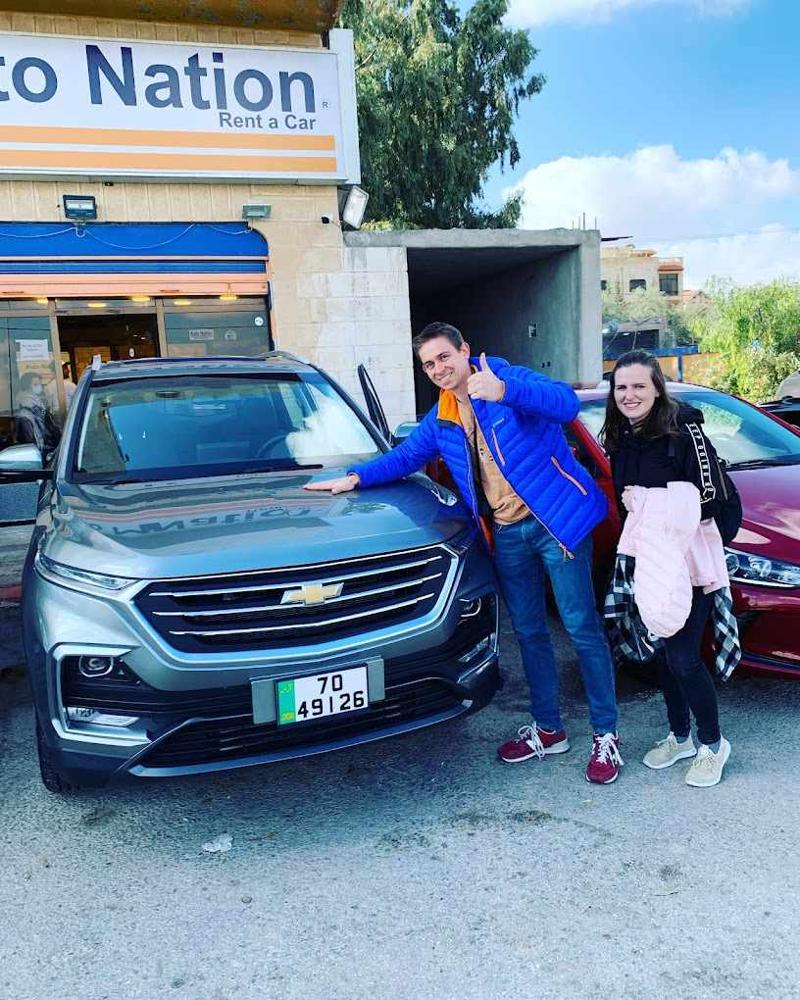 Happy Customers Exploring Jordan with AutoNation Rent A Car
