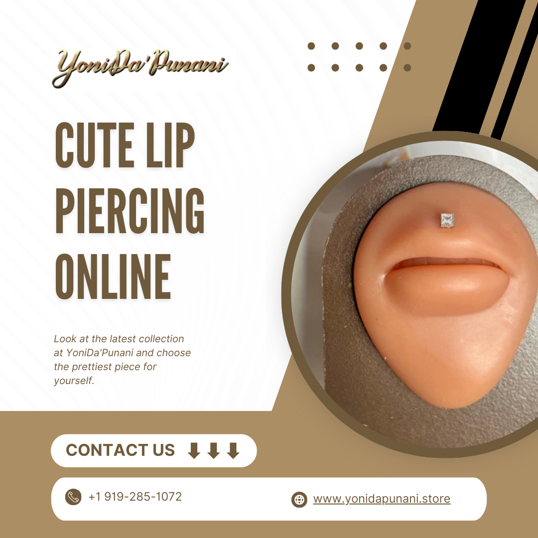 Stylish & Cute Lip Piercing – Trendy Jewelry for a Bold Look!