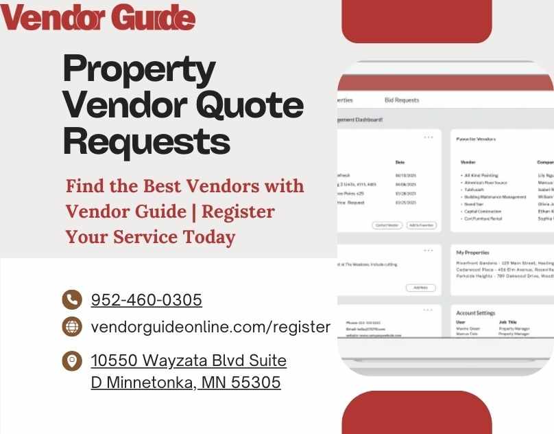 Property Vendor Quote Requests | Find the Best Vendors with Vendor Guide