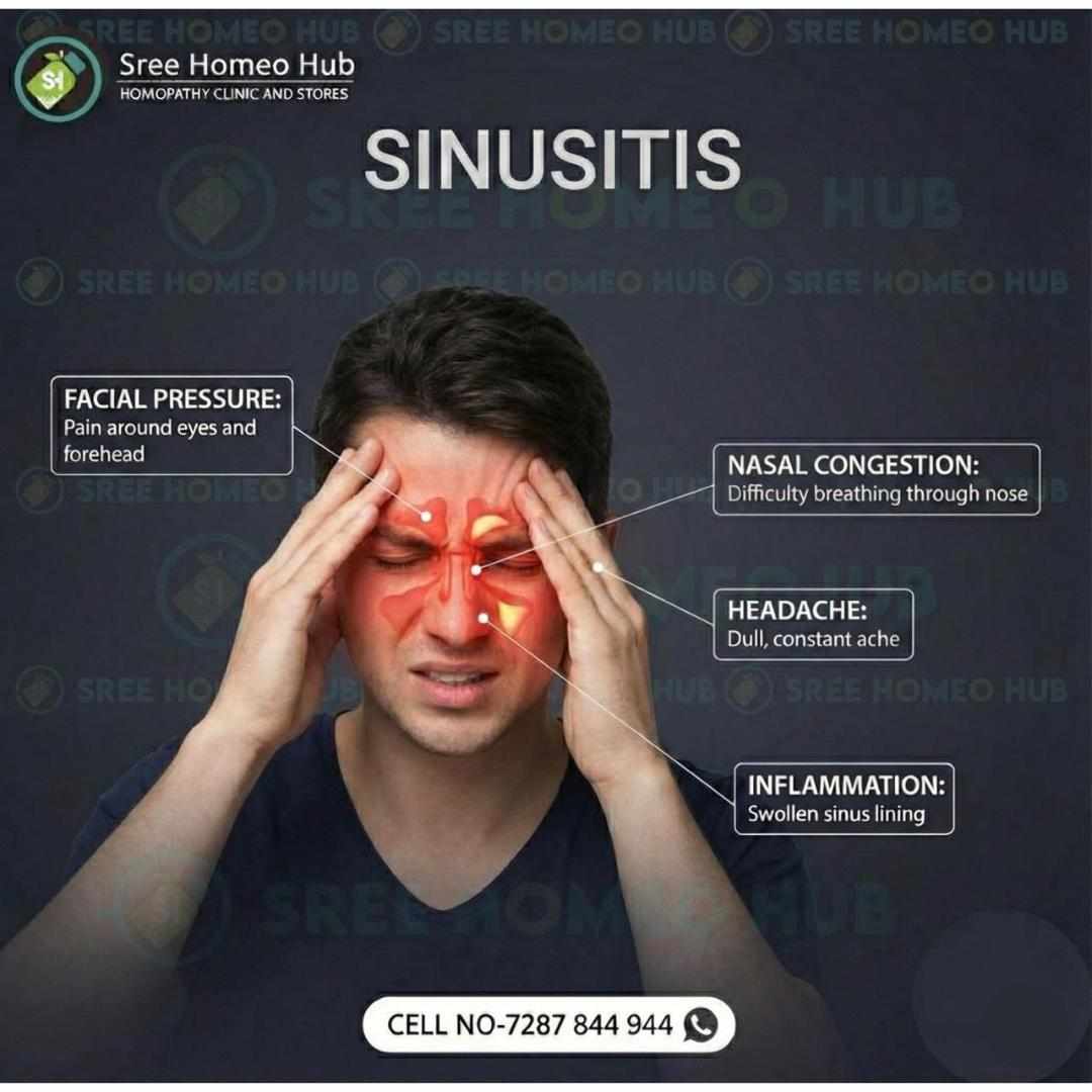 Sinusitis is caused by viral