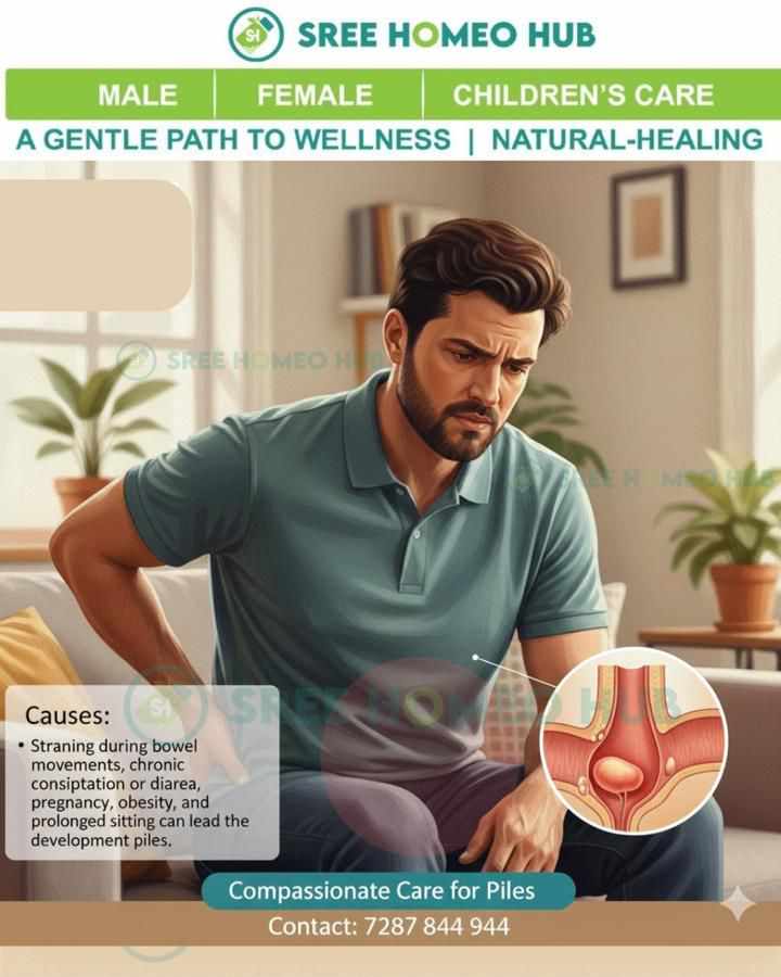 piles homeopathy treatment, homeopathy for piles, piles clinic near me, Sree Homeo Hub, piles treatment in Tellapur, homeopathy clinic in Kondapur